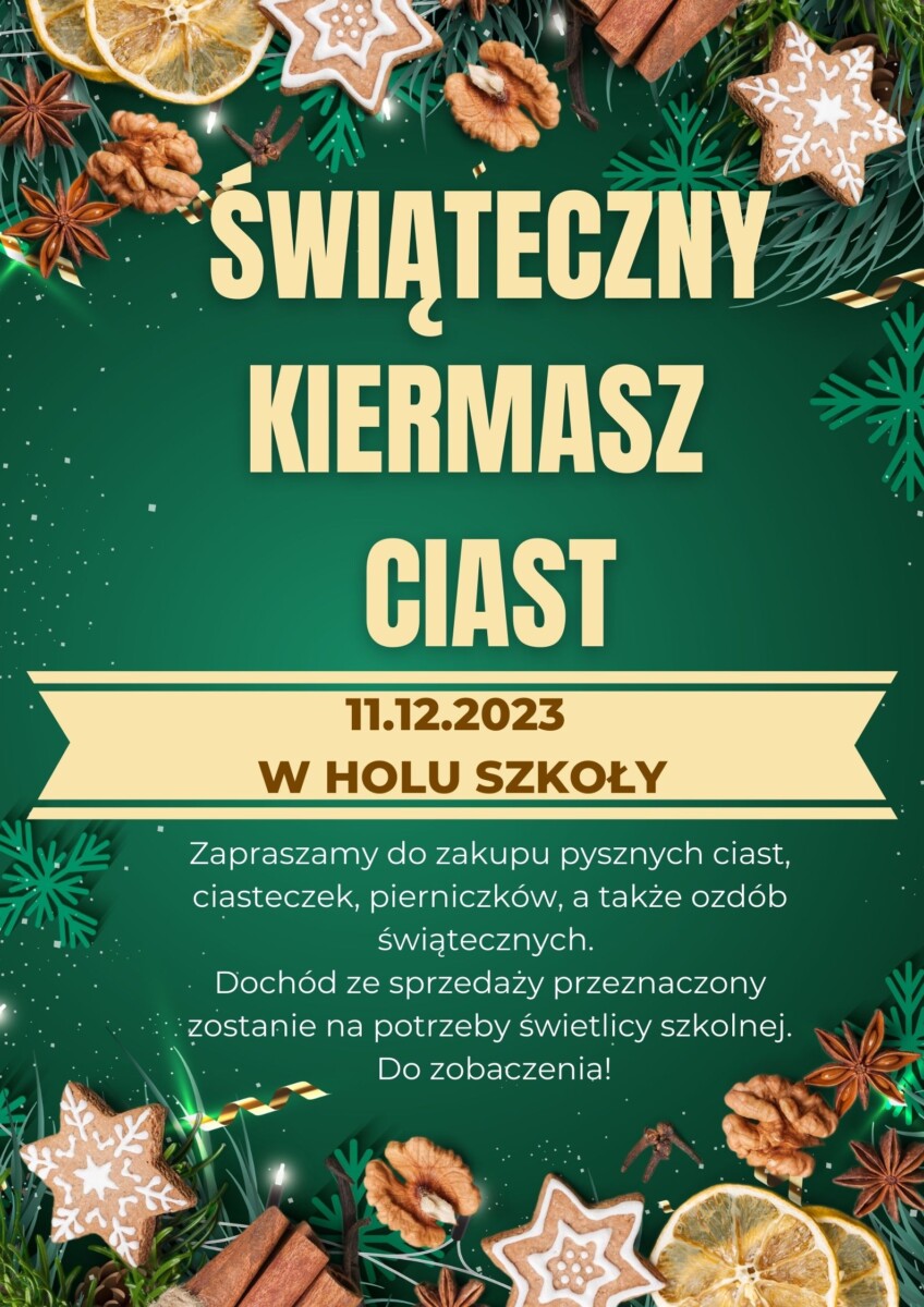Świąteczny kiermasz ciast