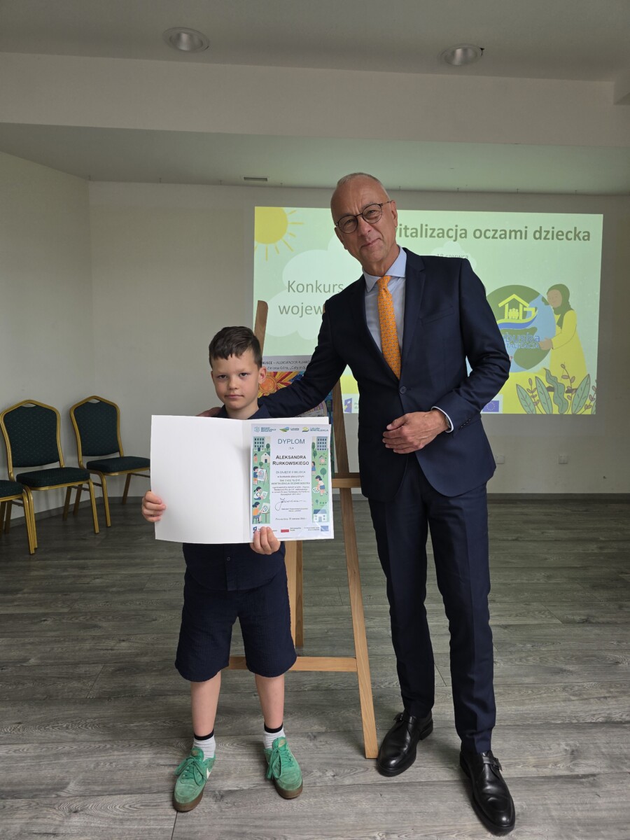 Młodzi Lubuszanie inspirują do zmian w regionie. Konkurs o rewitalizacji rozstrzygnięty - Aleksander Rurkowski uczeń 2B zajął II miejsce